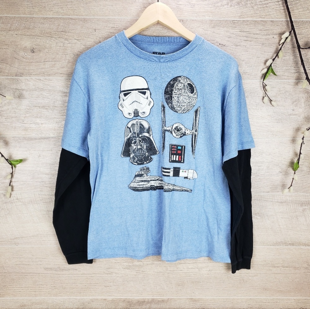 💞5/15$ Star Wars Boys Long Sleeve Tee - Picture 8 of 8